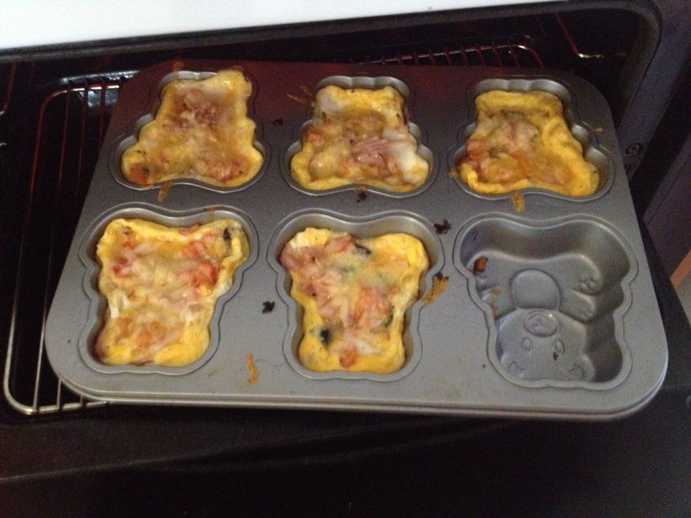 Now put under the grill for 1 min