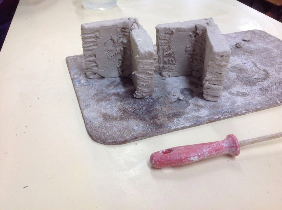 Now put water on all the places you've scratched