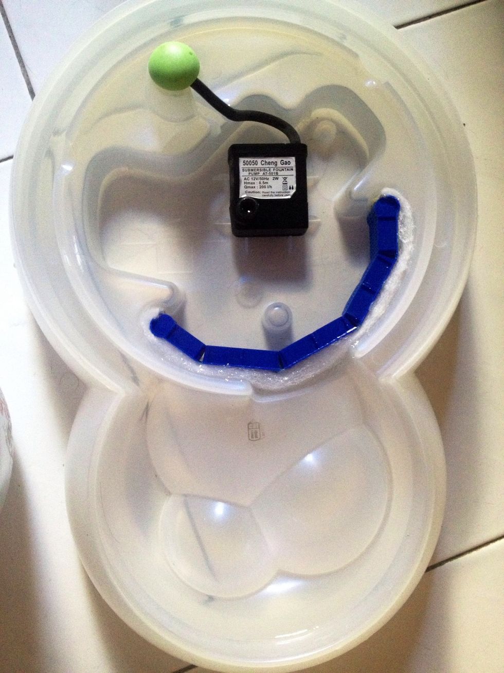 Now, reassemble your fountain as described in the manufacturer's guide with the newly reconditioned filter. Remember to always follow the weekly cleaning schedules of your unit.