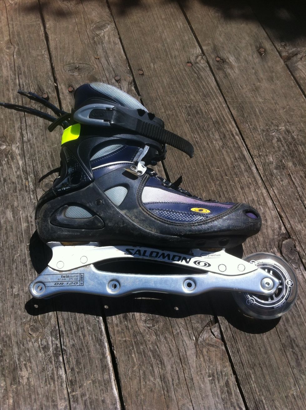 Now repeat seven more times! Pro tip: keep the labels on the wheels all facing the same way - I keep them outward. This makes it easer to keep track of things when you rotate them later.