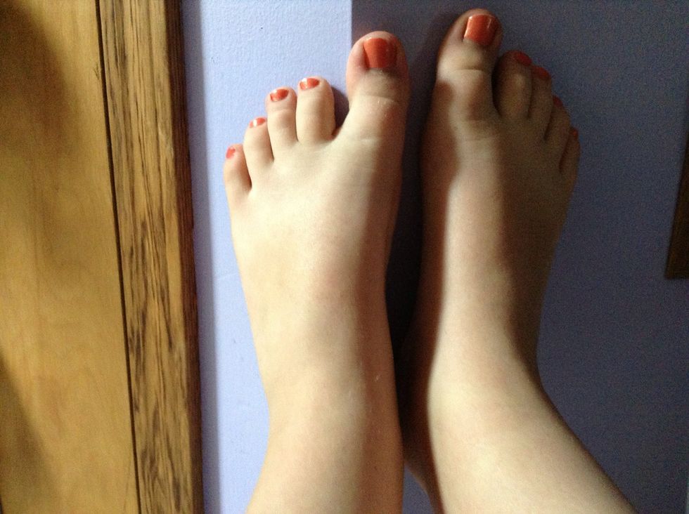 Now rub it on your feet.