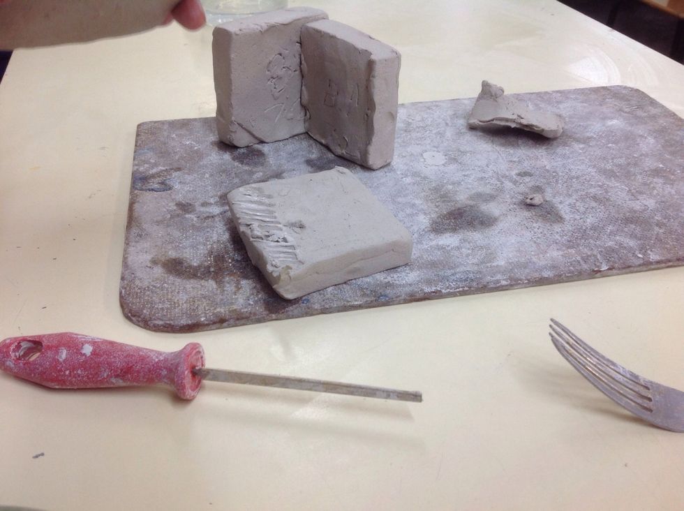 Now rub water on both of the scratches