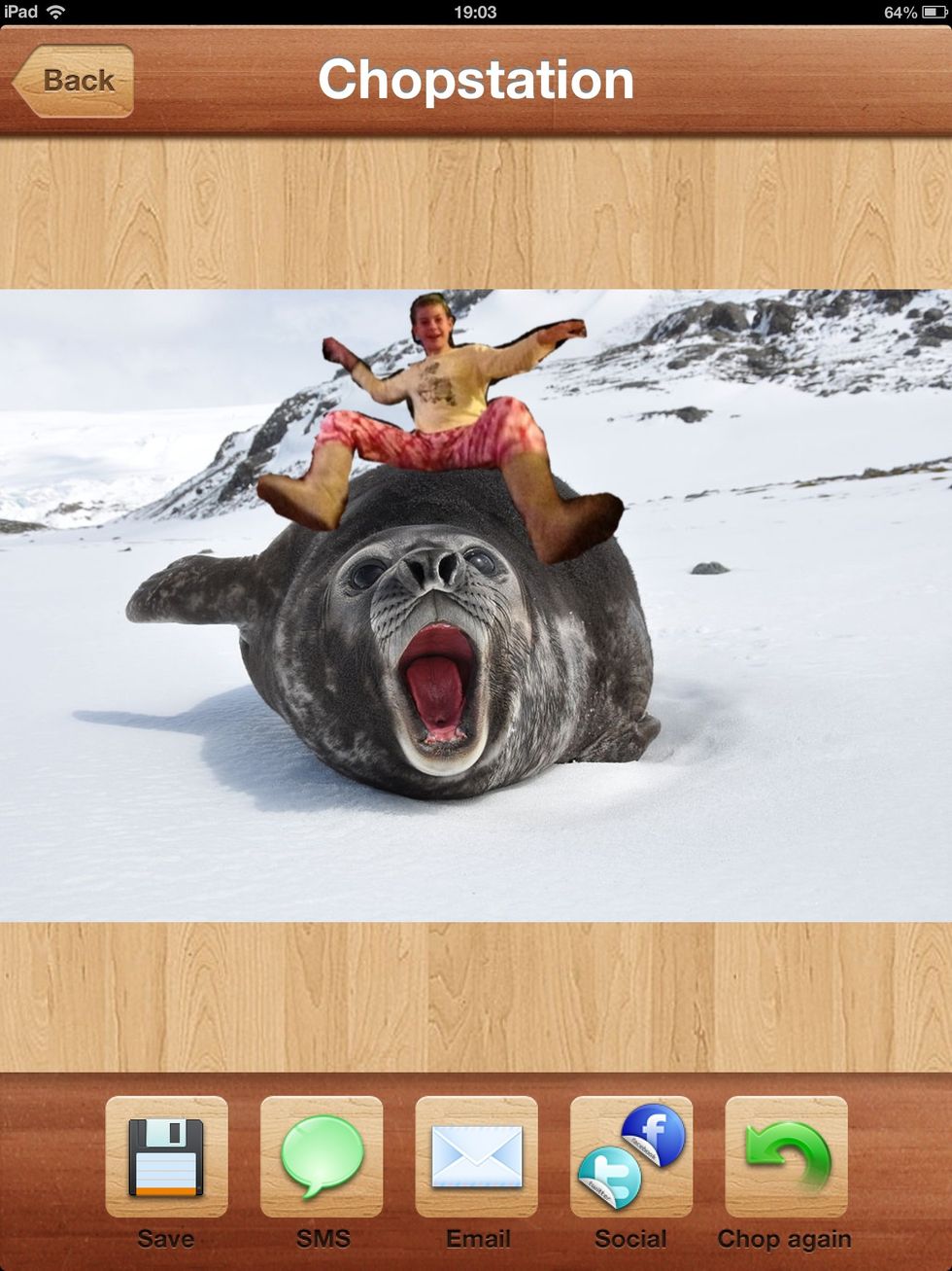 Now save to camera roll or wherever you want