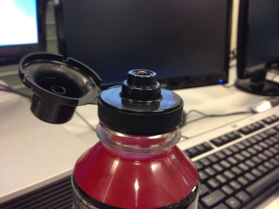 Now screw on the lid take a drink and you are done. :) yay. No more troubles.