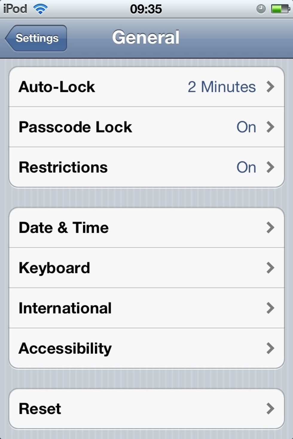 Now scroll down to find ''keyboard''. Click.