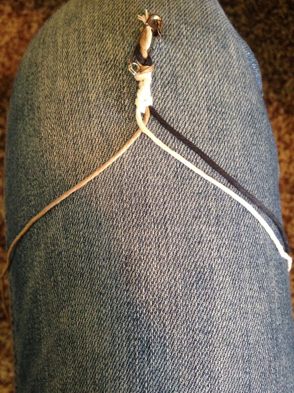 Now separate the string that you want to see next away from the other strings. Repeat same steps