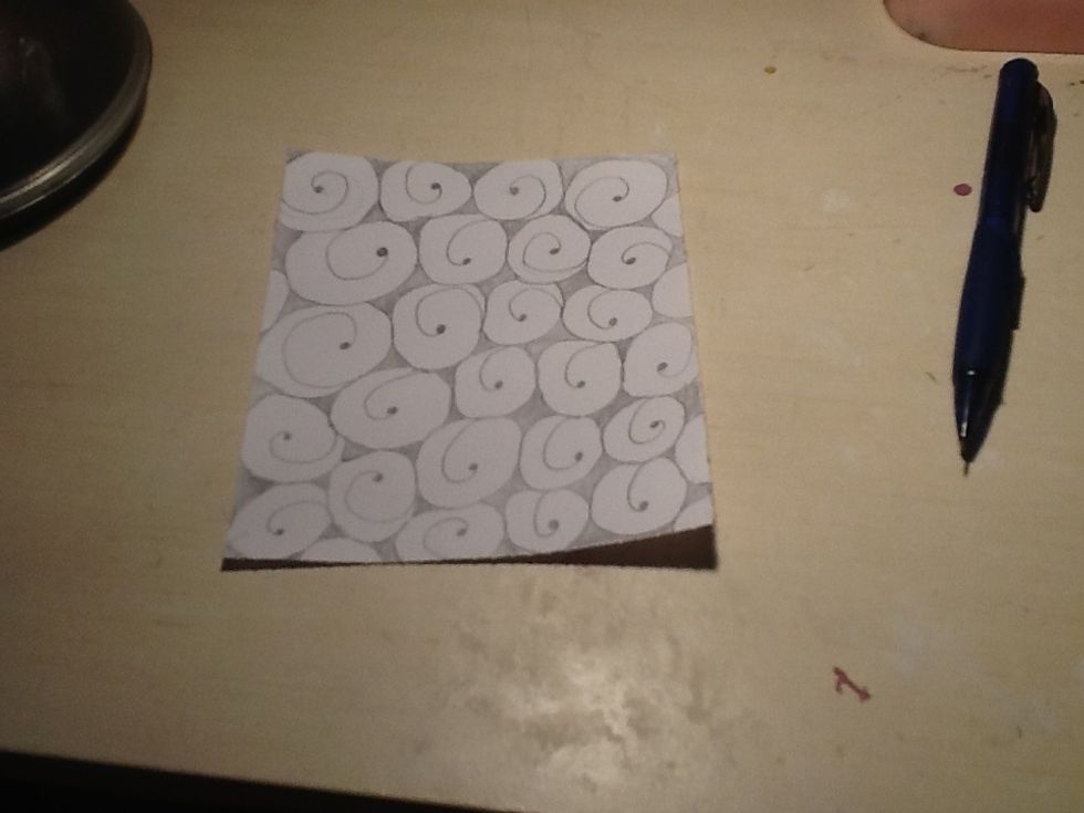 Now Shade in the extra space you have left.