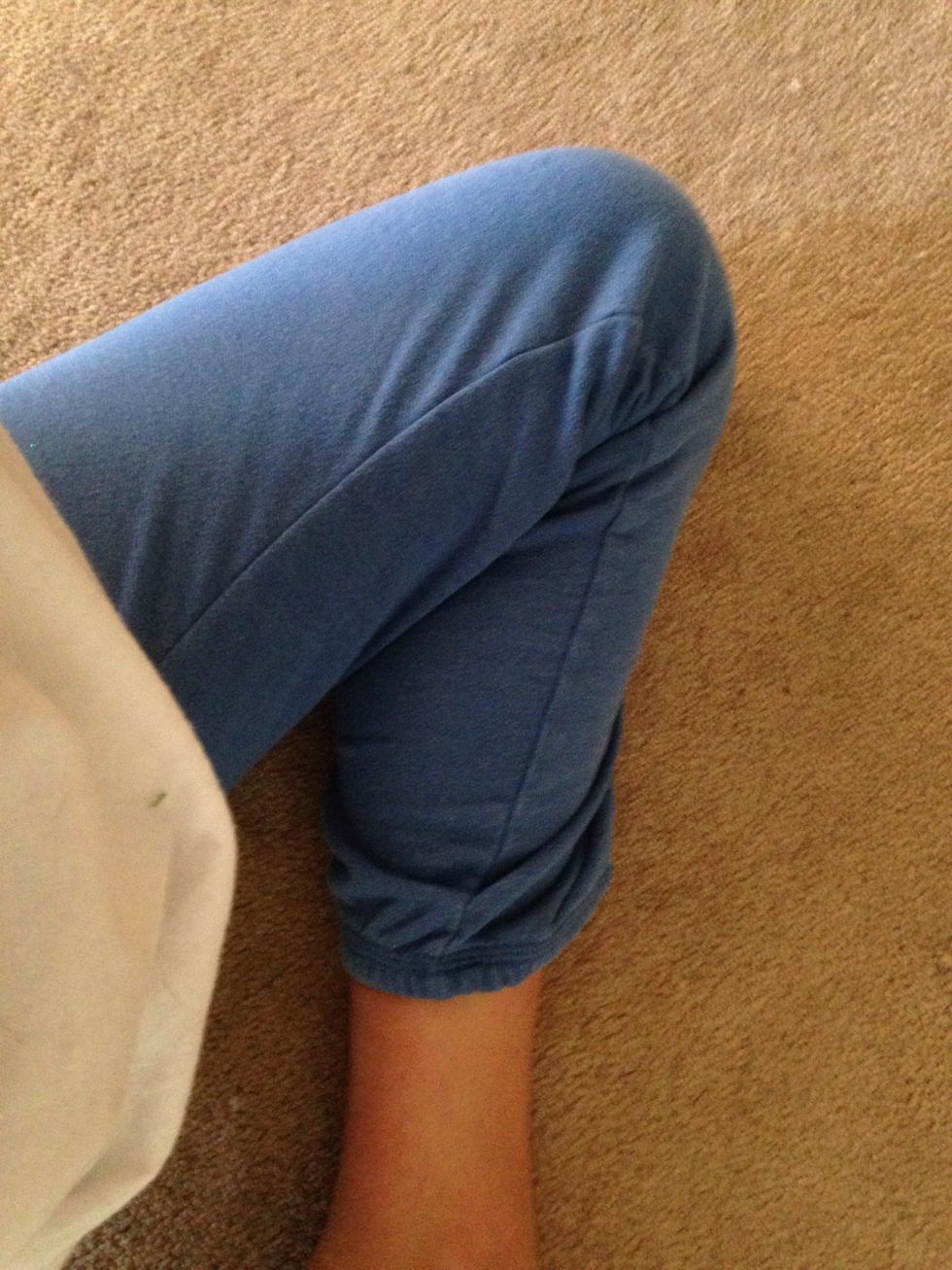 Now sit in ballerina stretch where your front leg is bent