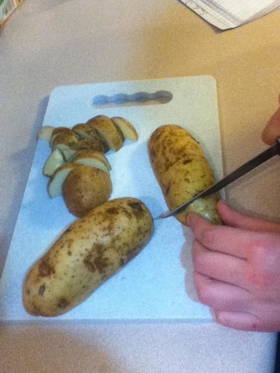 Now slice in 1/4 inch slices