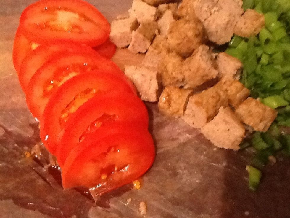 Now slice your tomatoes as thin as you like