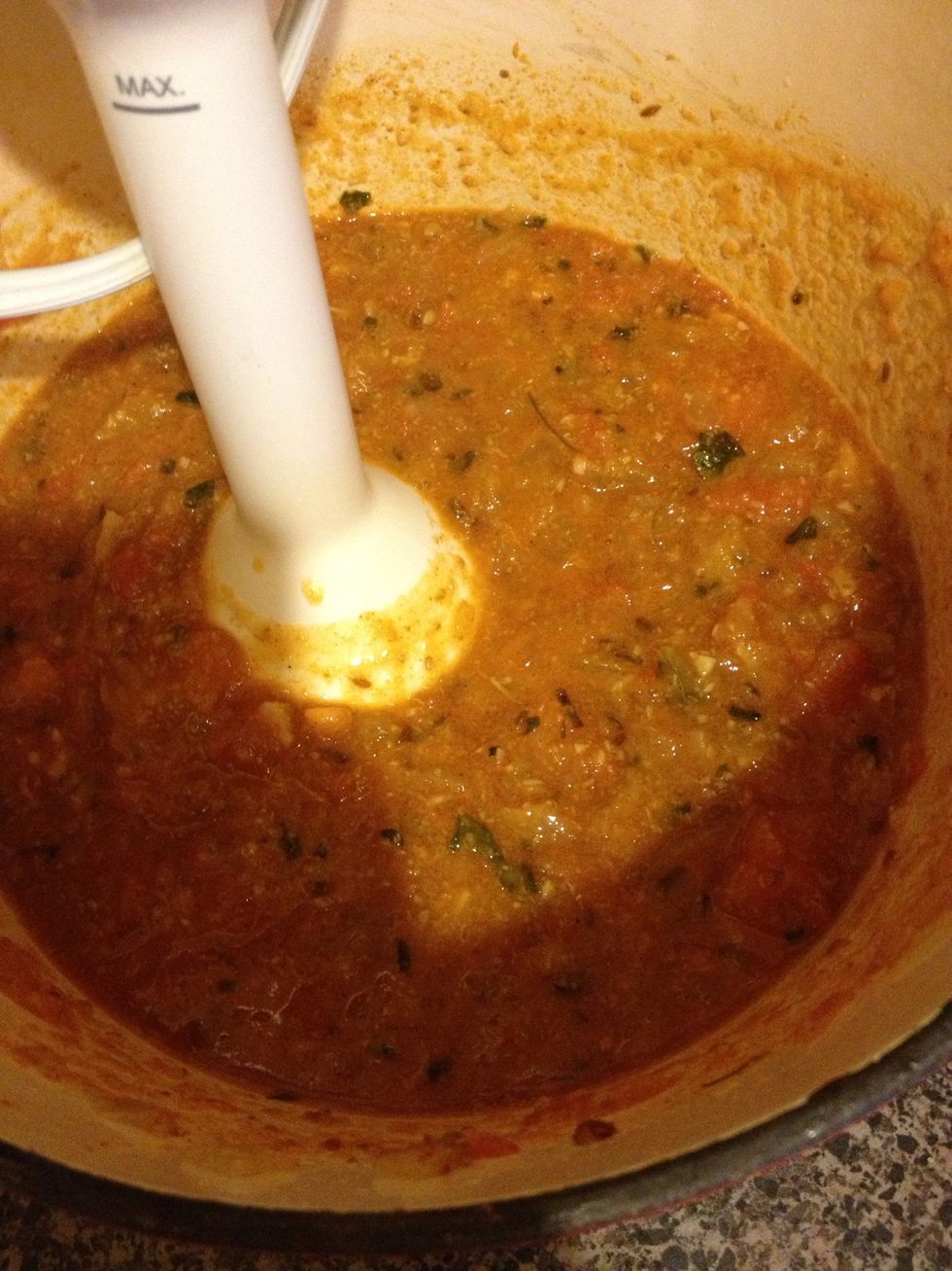 Now slightly grind it with a hand machine