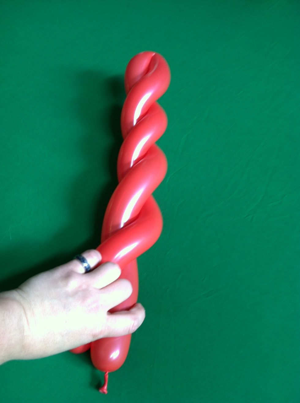 Now spiral the balloon around itself