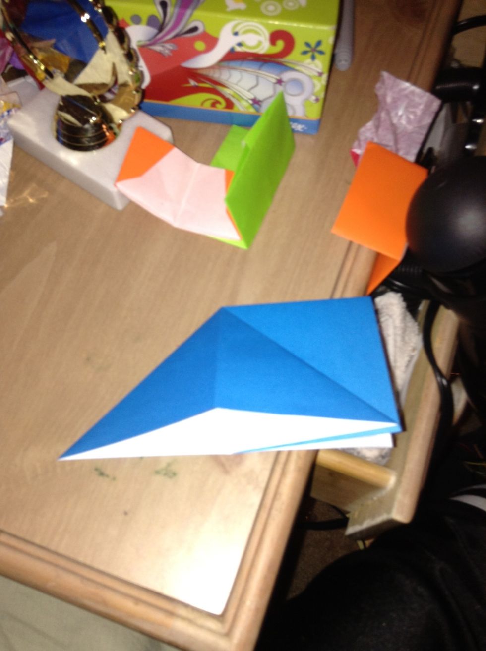 Now squash one side down