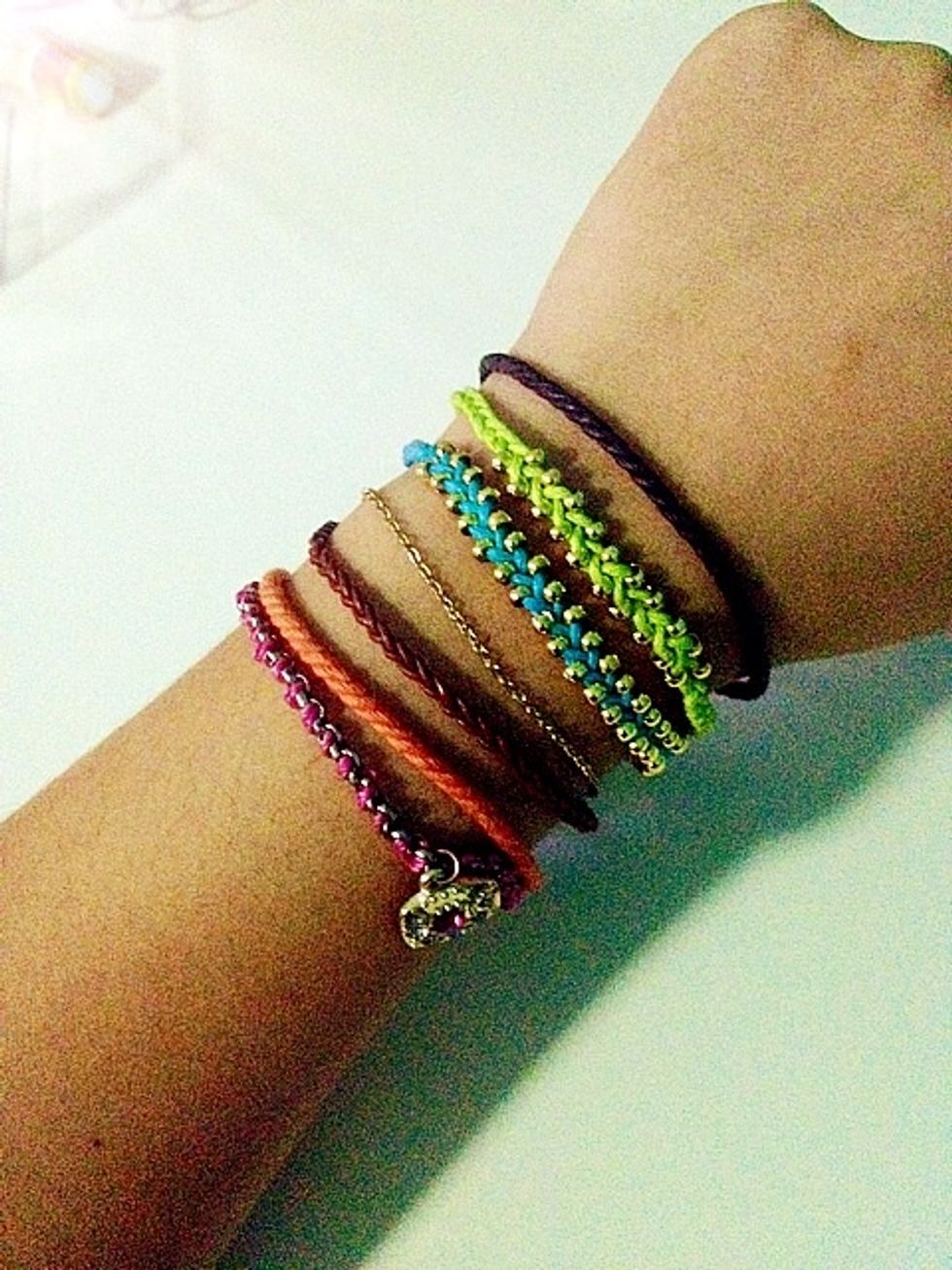 Now stack them on, have fun! :)