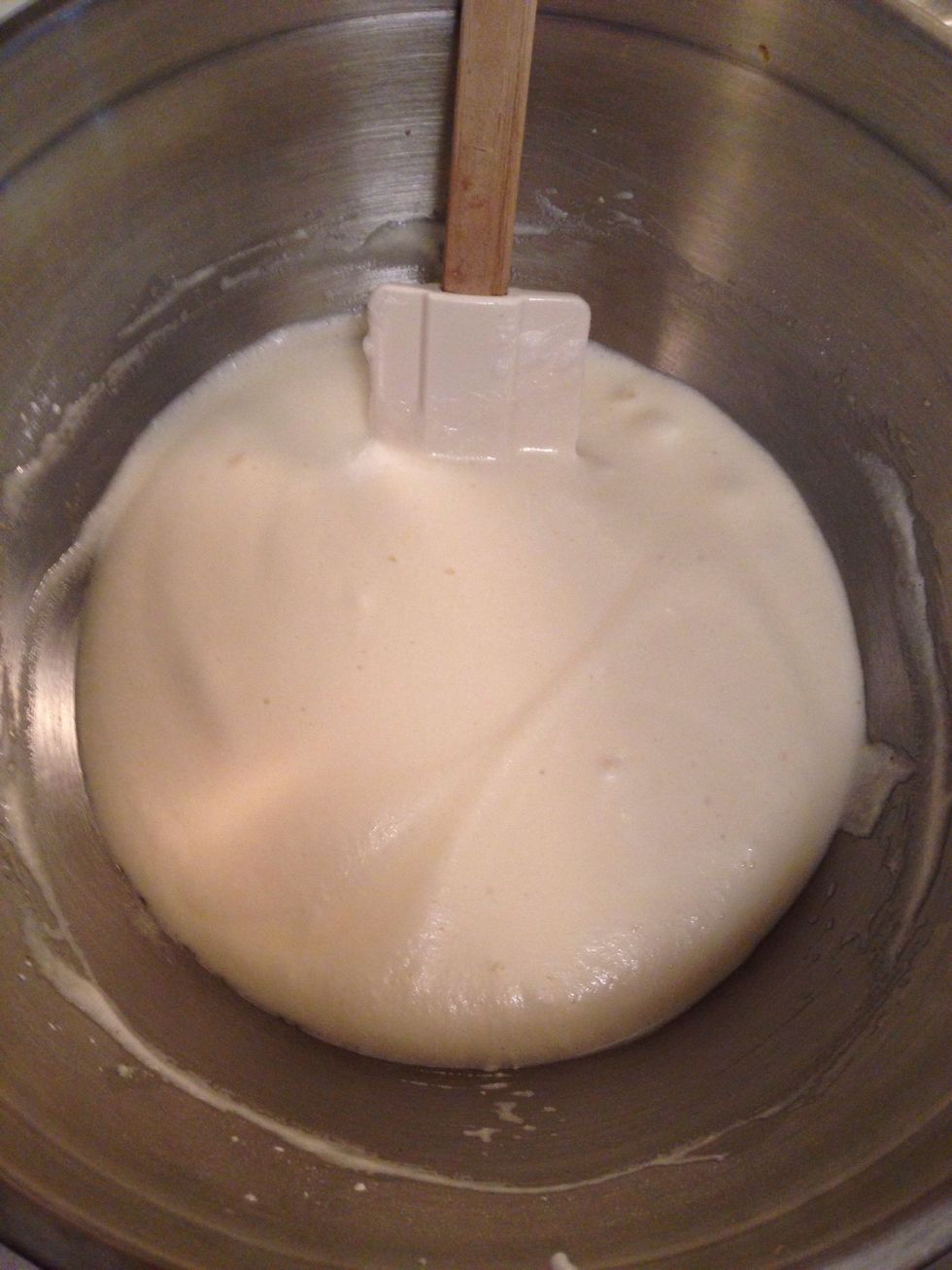 Now start adding one tbsp of flour at a time and gently working it in.