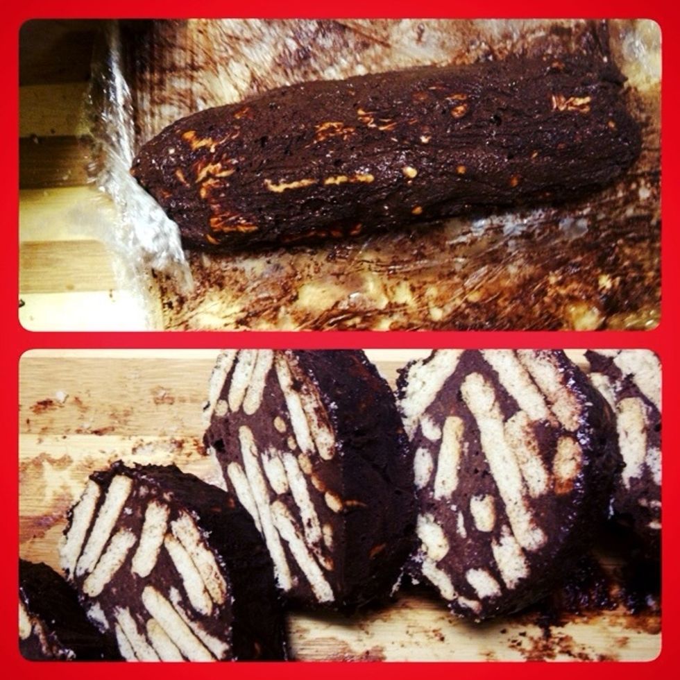 Now start cutting it.