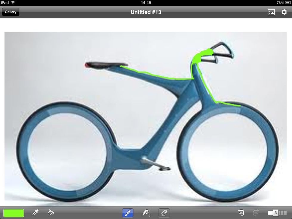 Now start drawing round it