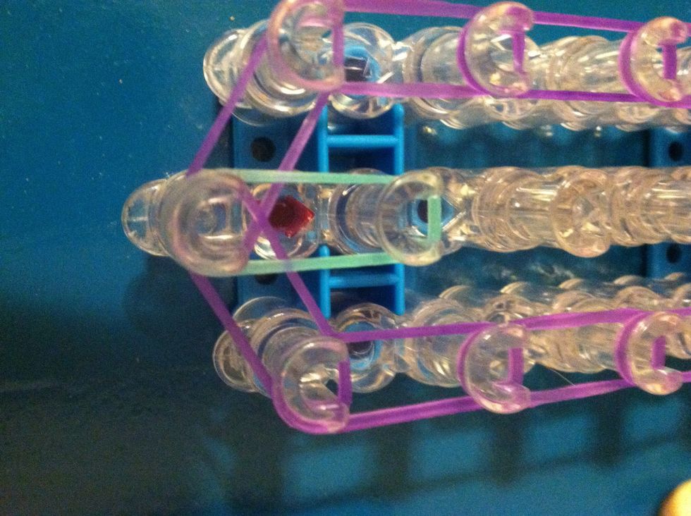 Now start in the middle moving up with one band