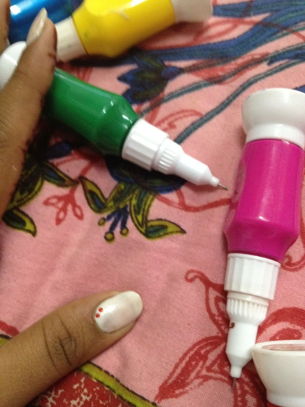 Now Start with adding dots in a circular pattern.. U can change the pattern as u like
