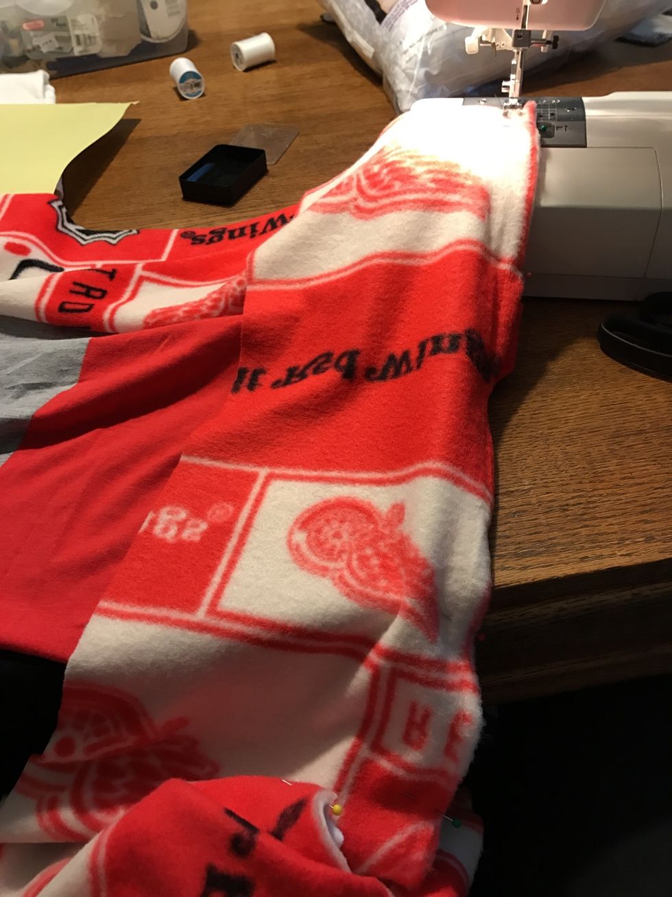 Now stitch at 3/8". Don't forget to backstitch!