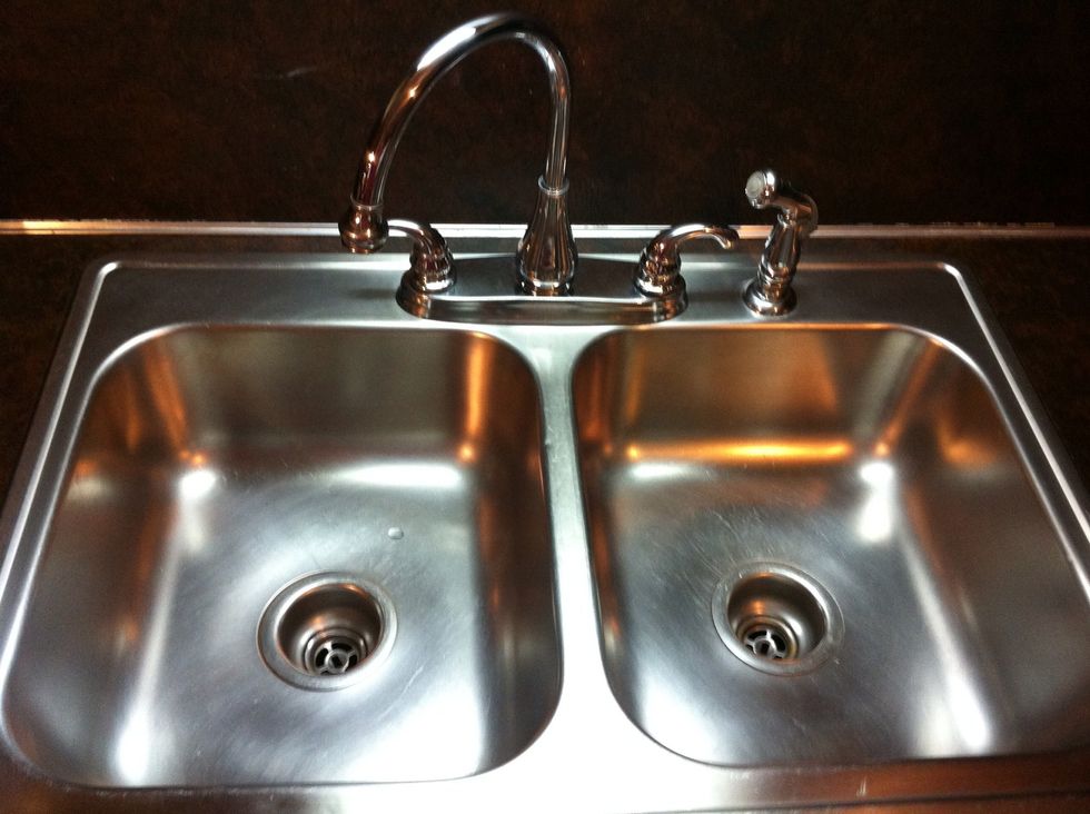 Now Super Shine the sink and Buff it.