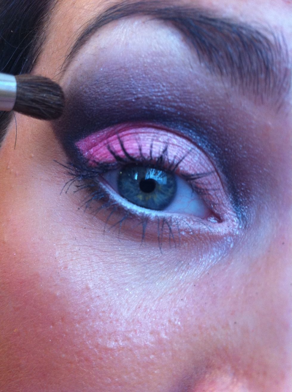 Now take a fluffy blending brush loaded with a subtle brown shade and sweep and soften this crease line... It's all about the blending!