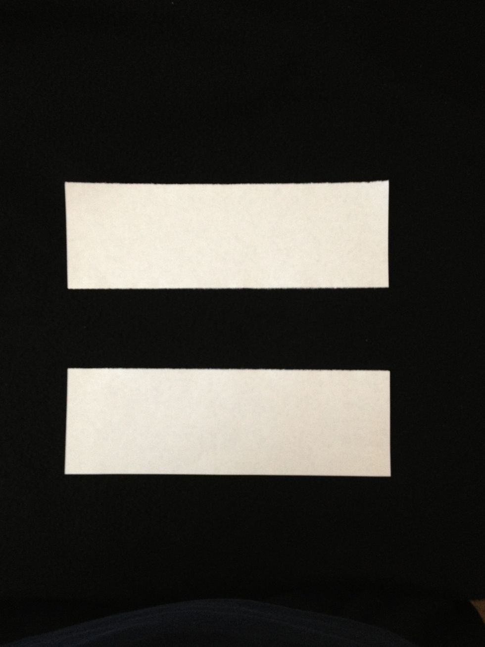 Now take one of those pieces and cut it in half once more.