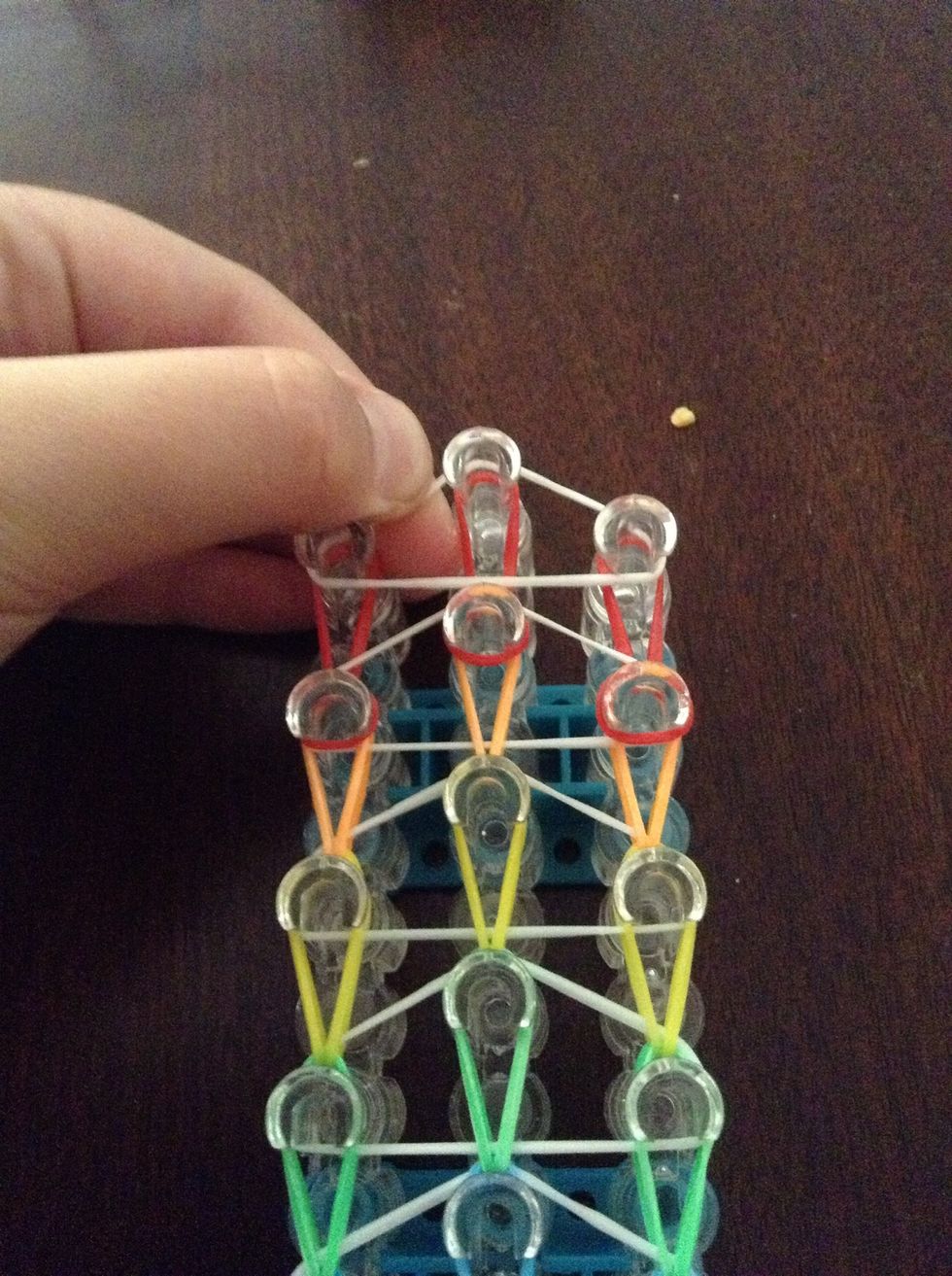 Now take the white band