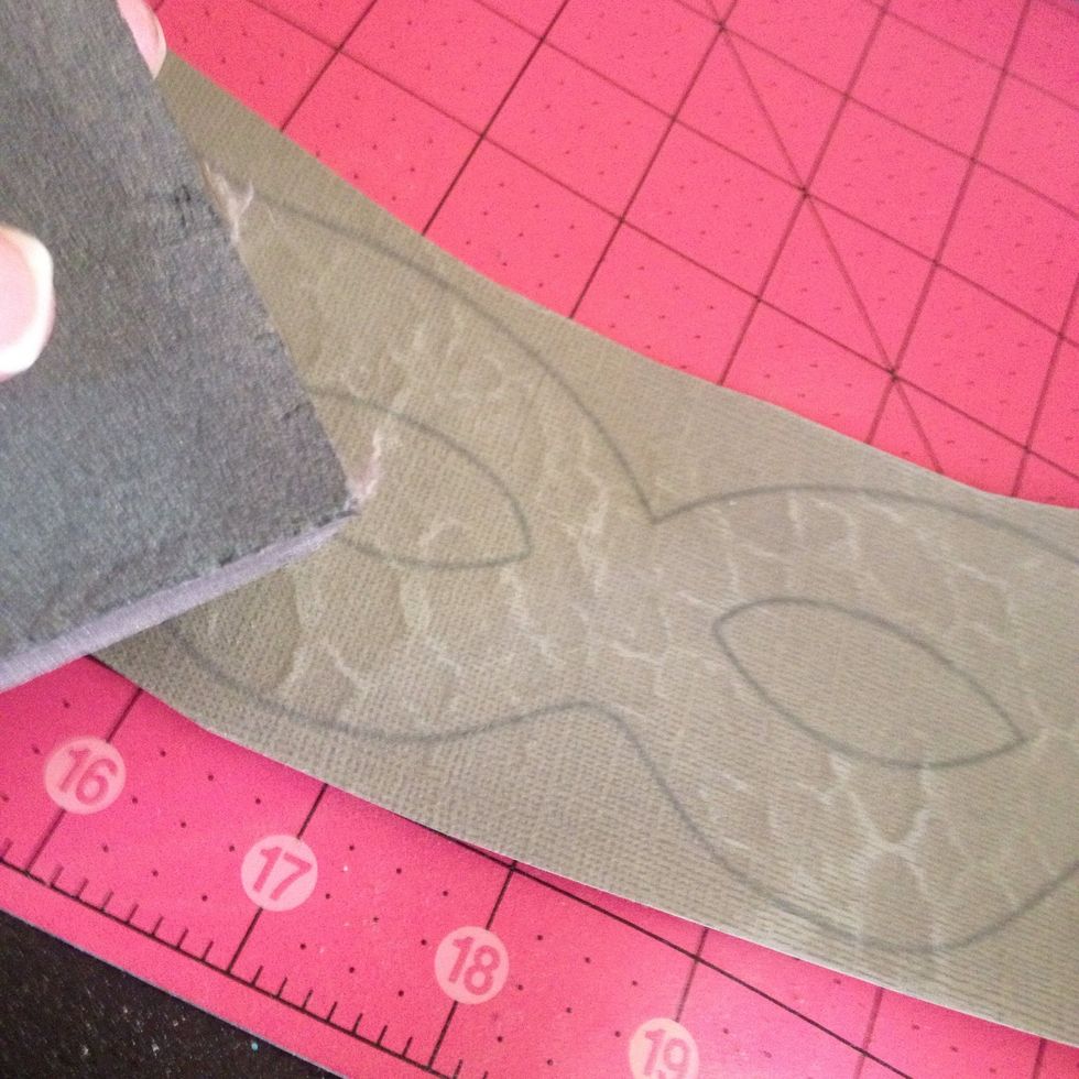 Now take your block sander and run it over the embossing for a cool designed distress look. Of course if you don't have an embossing folder you can skip this part and just sand the edges