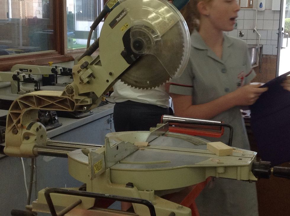 Now take your board to a adult so you can get the top of the board side cut of so it will be easier to slide the pizza onto your board. Then sand it.