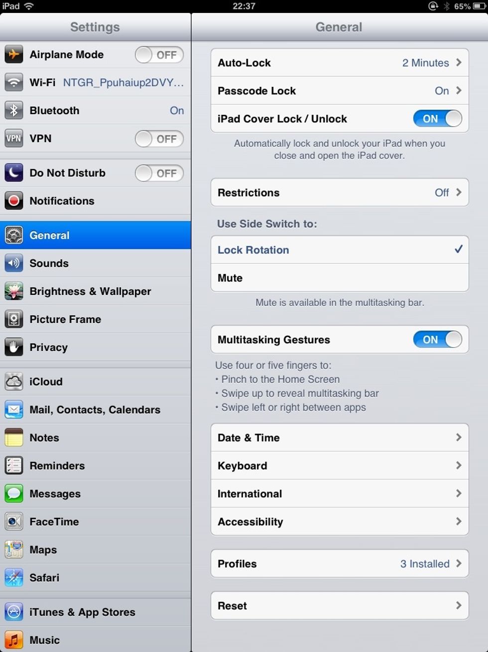Now tap onto "General", then scroll down to find "Accessibility" and tap that too