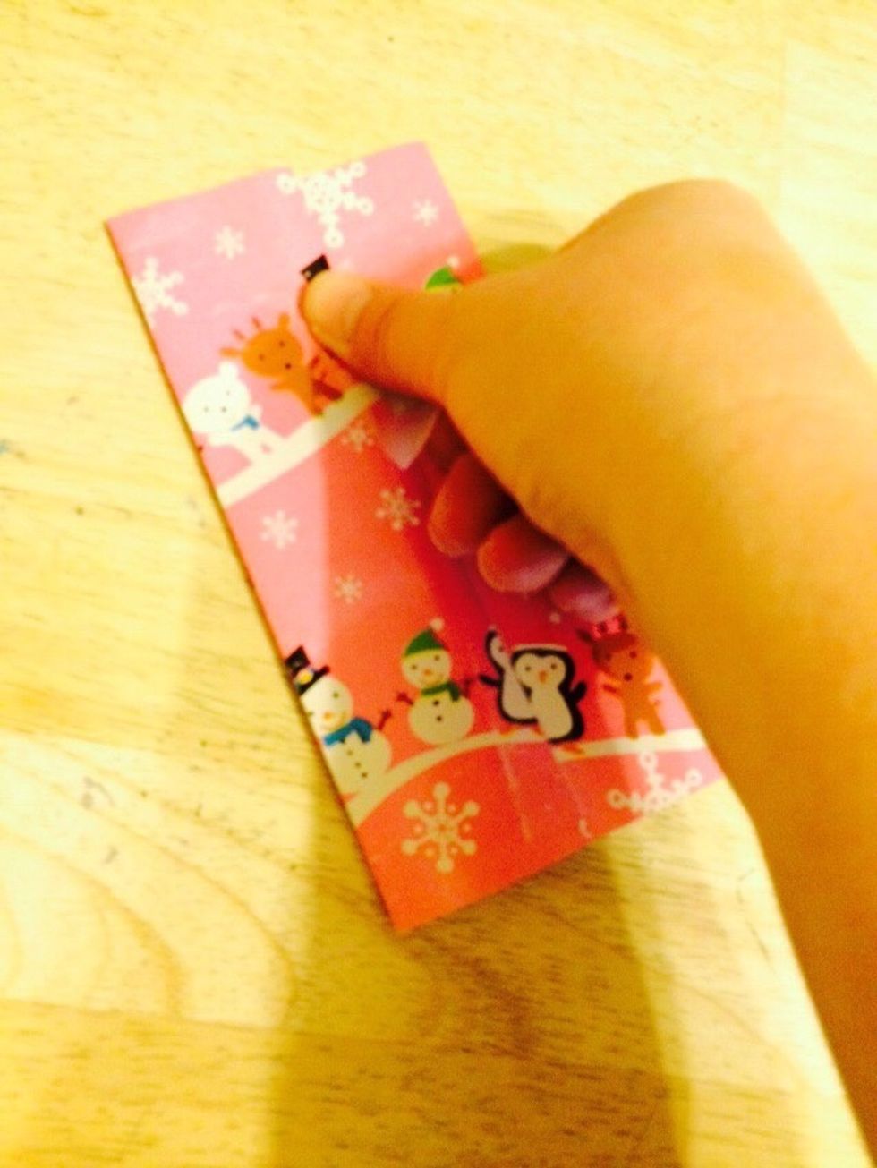 Now tape, staple or glue the flap down.