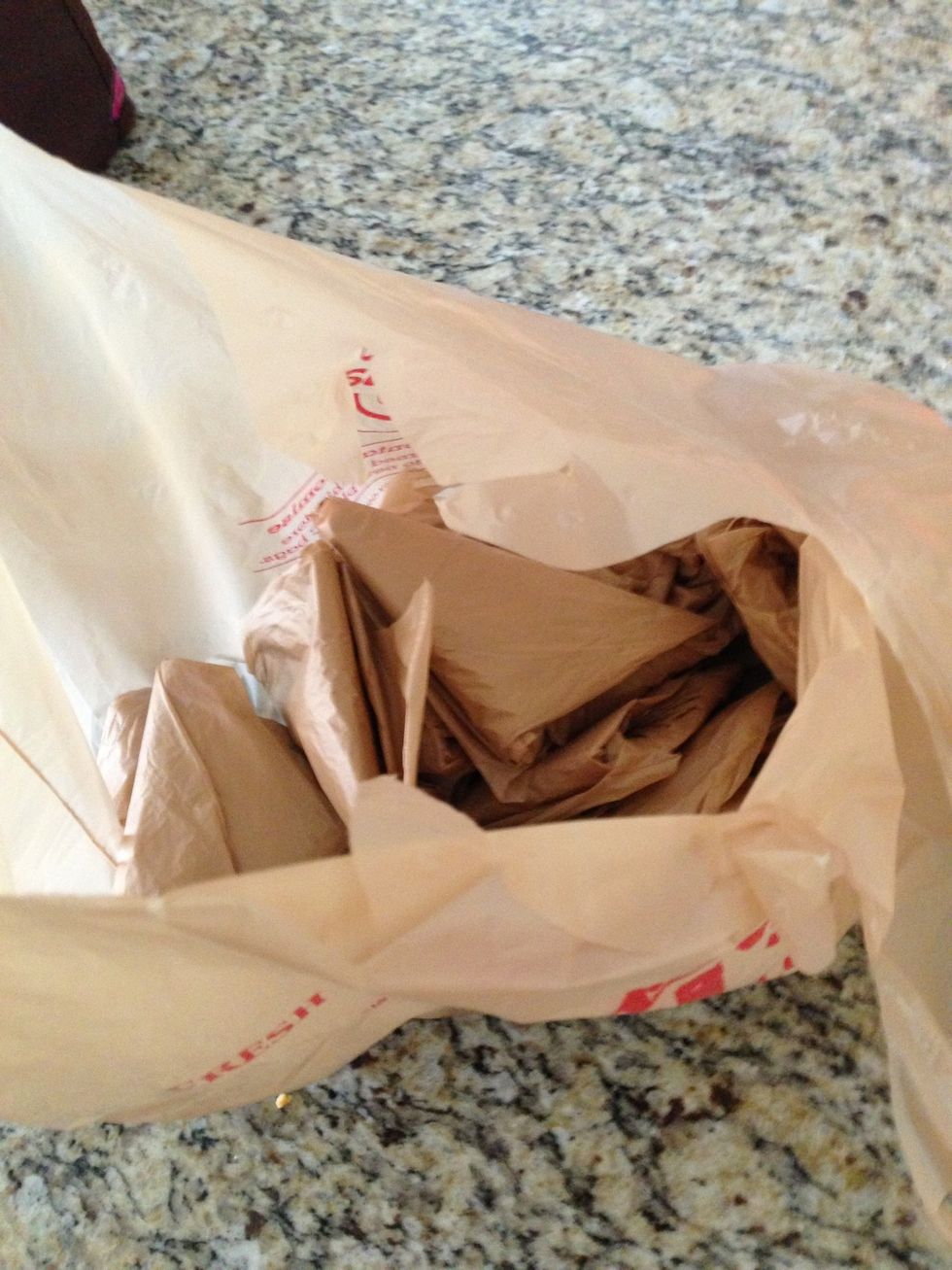 Now that full bag of balled up plastic bags is now condensed down into neat triangles for easy grabbing and also it has more space for more bags, or its smaller and flatter to store out of sight.