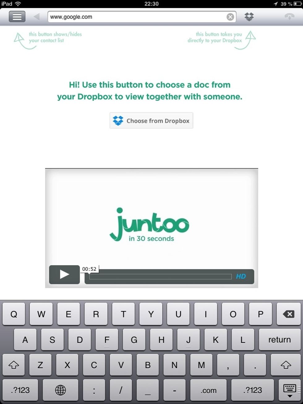 Now that I'm connected with my friend we can browse any website together in real time while we have a voice conversation. To start I just enter the website in the address field in the top.