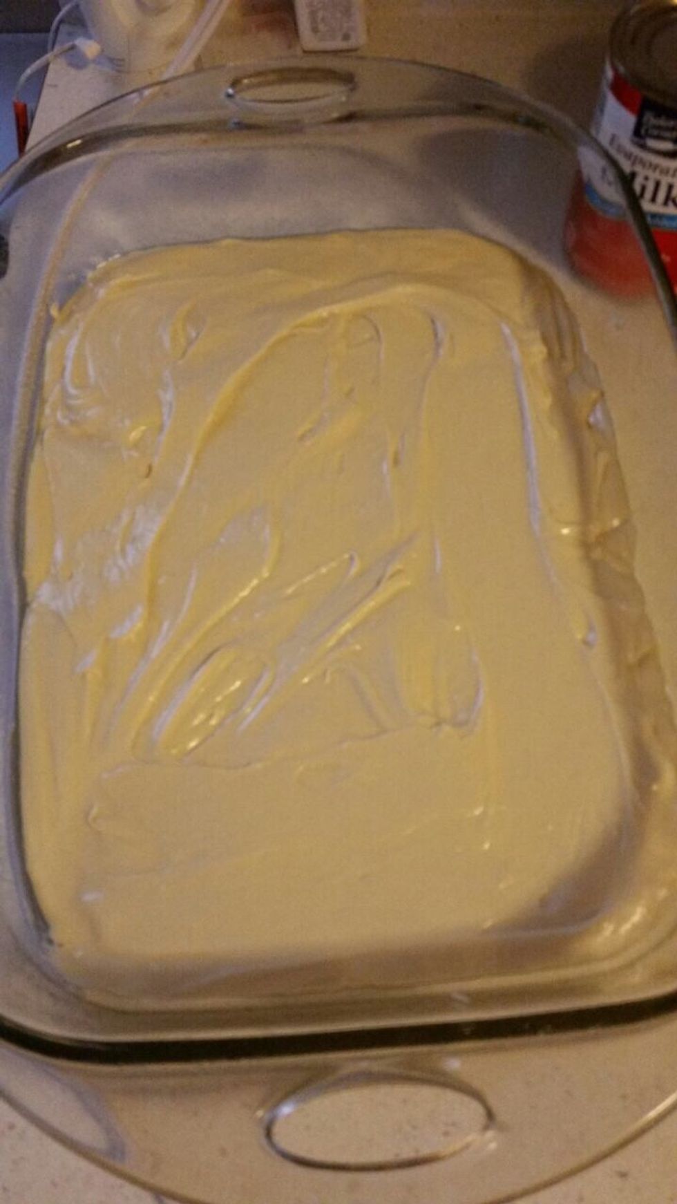 Now that it's smooth it's ready to be baked