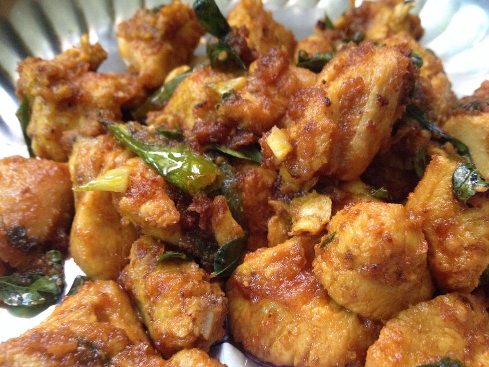Now that's it Chicken Roast with a style of God's own country Kerala!!! \ud83d\ude18 purely lovi'n it!!!