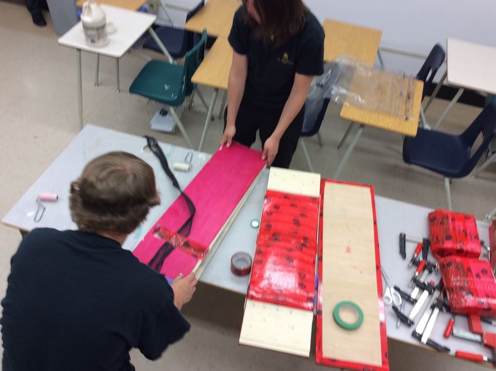 Now that the boards have all been glued and put together, you can now get ready to start the seal.