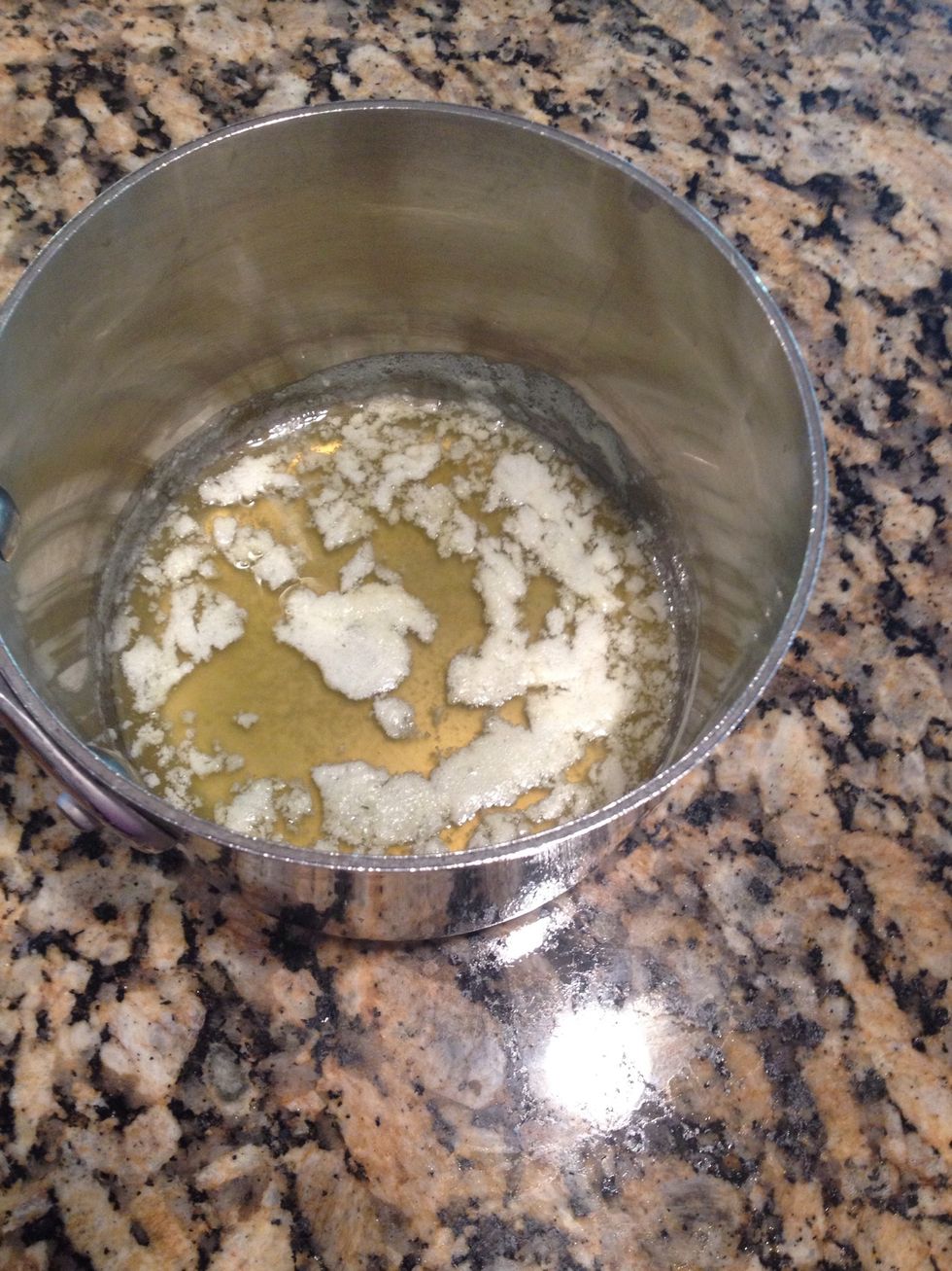 Now that the butter is melted..