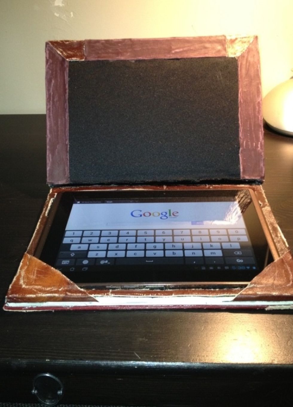 Now that the case is complete, we must create an effective way to keep your tablet case closed when you're not using your tablet.