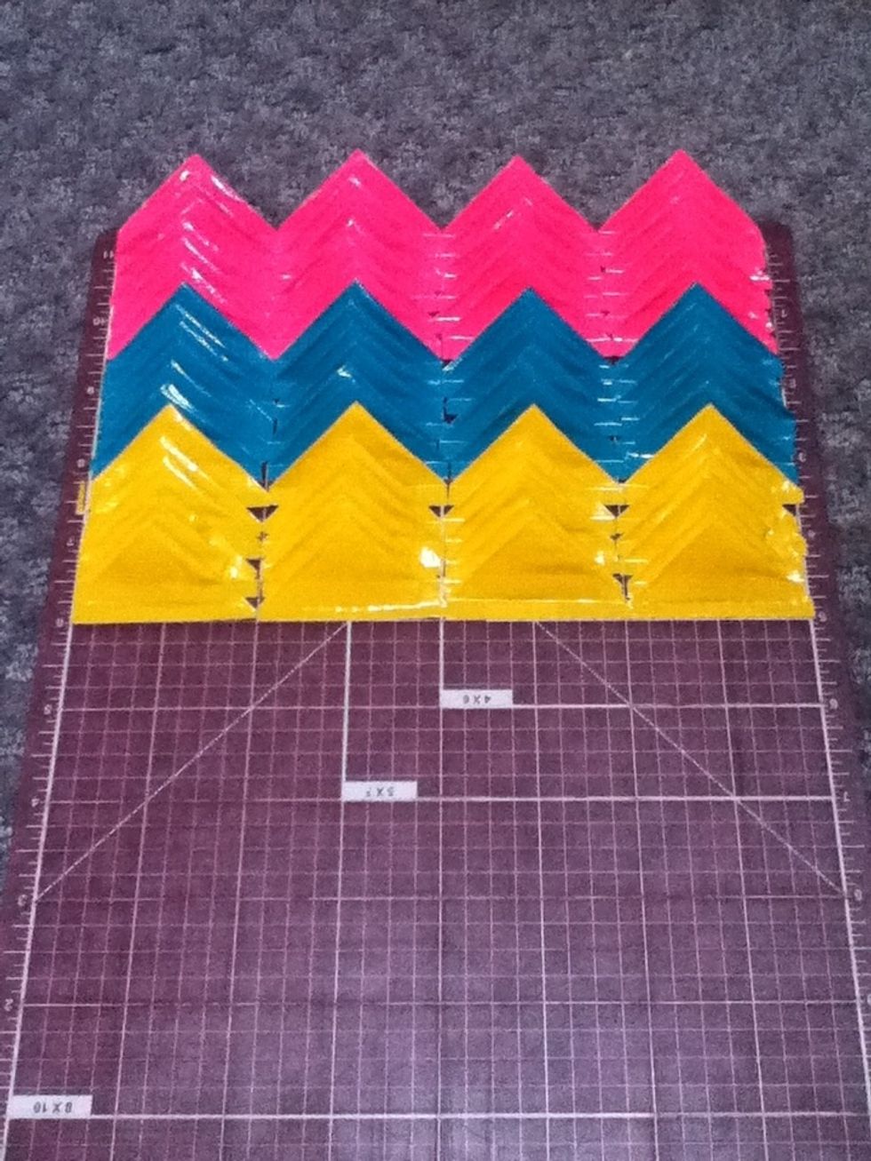 Now that the third color is done you should have 36 but again I have double that