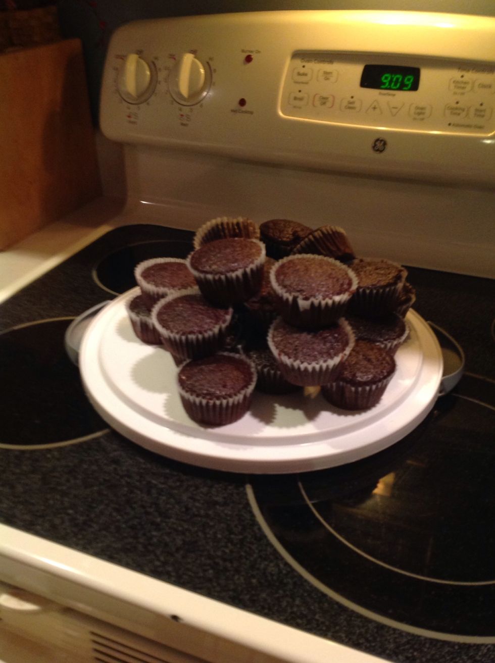 Now that they are done baking, let them cool for about 2-5 minutes and set them in your choice of container.