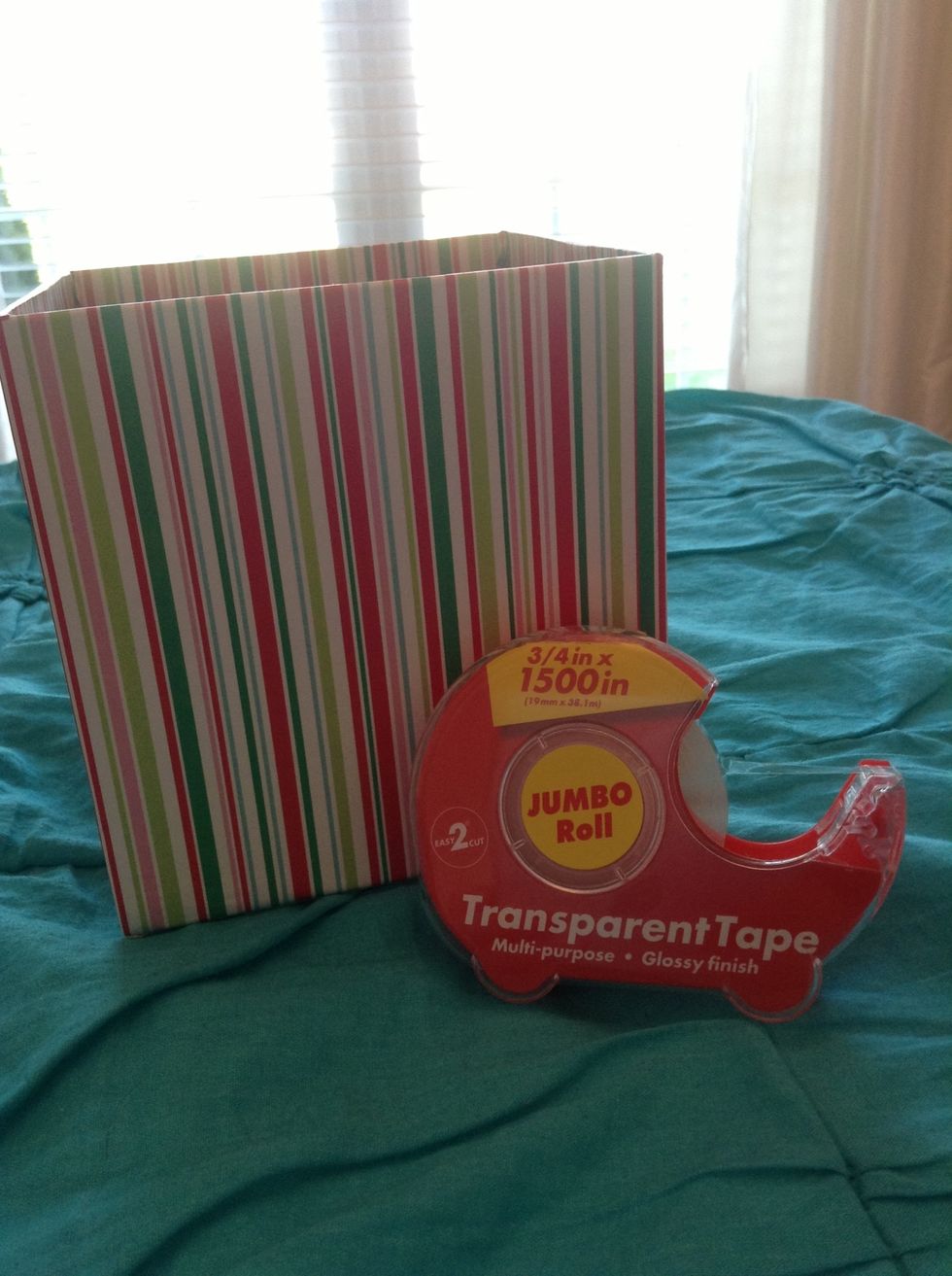 Now that you have gathered your materials, you are going to start with your tape.