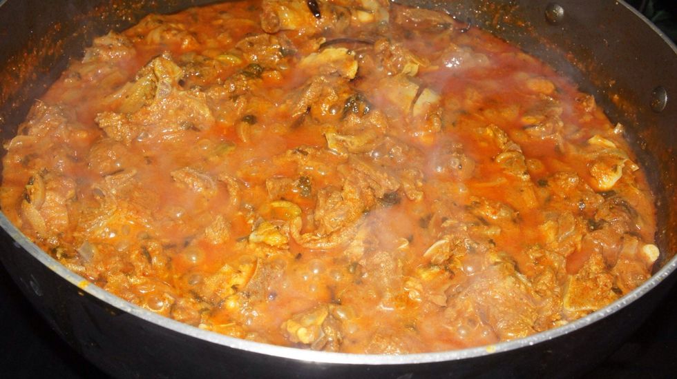 Now the after cooking for 20 min take the lid and the it looks like this.