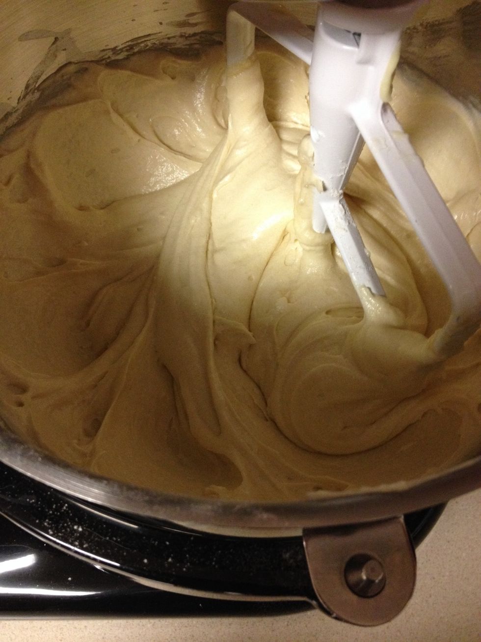 Now the cake batter is done!