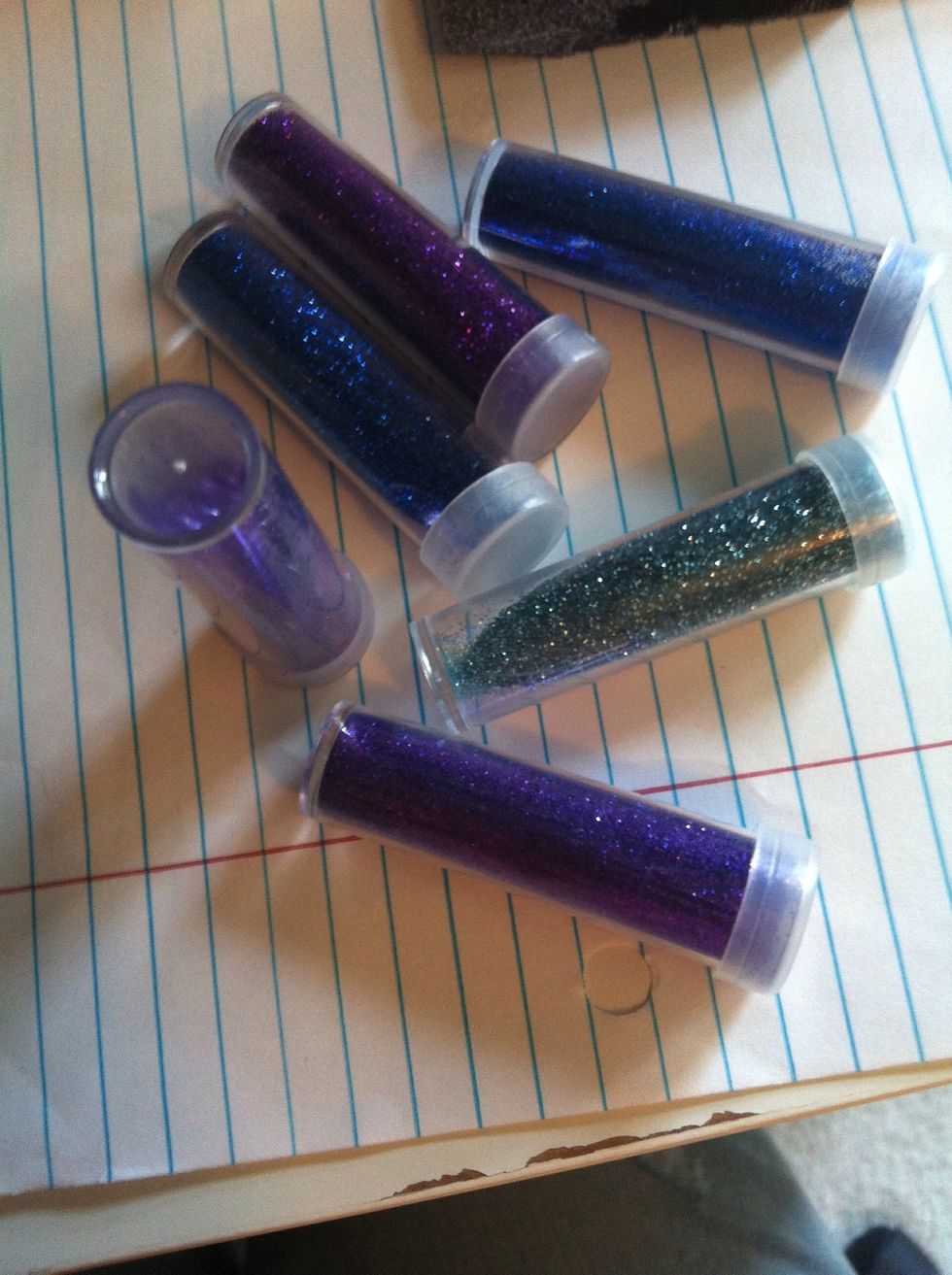 Now the fun part GLITTER!!!