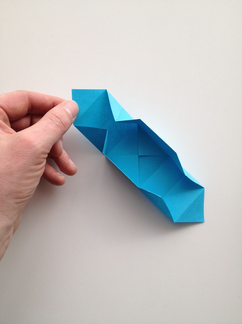 Now the hardest part: lift the triangle up -