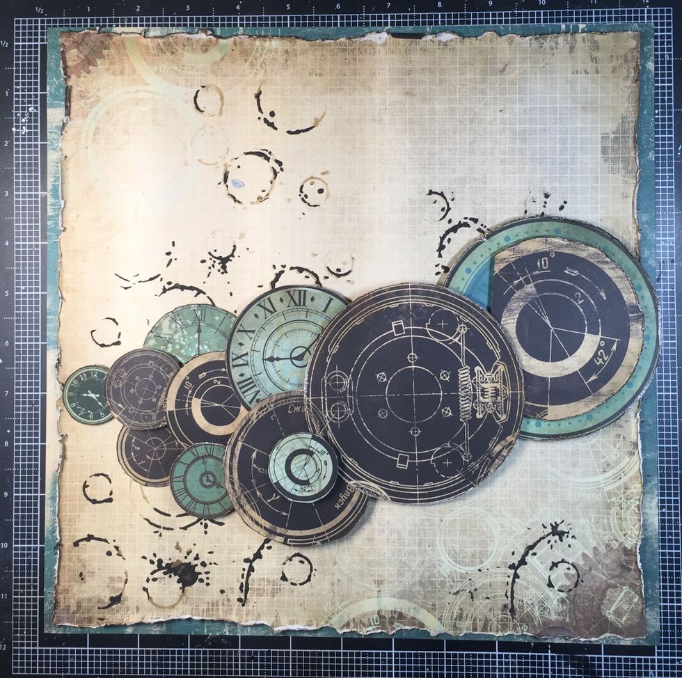 Now the main circle layers are complete.