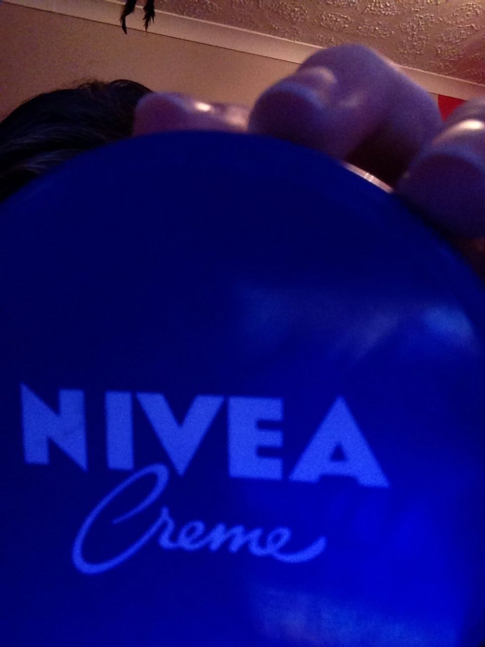 Now the Nivea creme or any face creme you like !:)