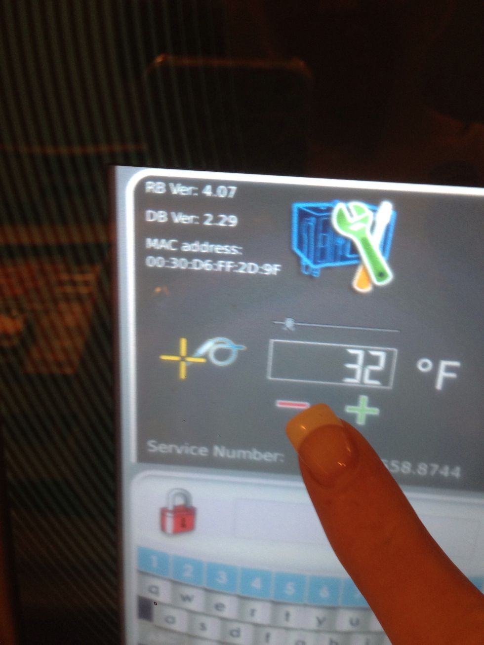 Now the probe is calibrated