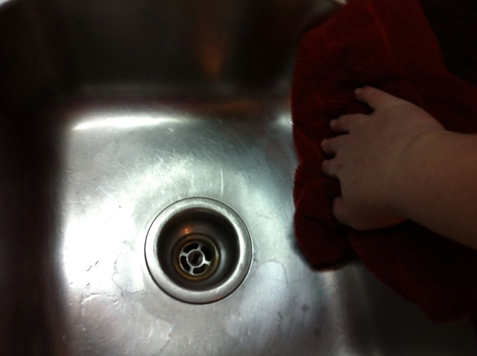 Now the sink..sides then bottom.